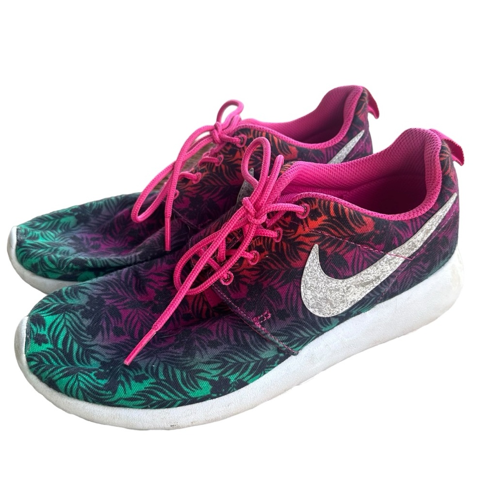 NIKE ROSHE RUN FLORAL PRINT MULTI-COLOR WOMENS 6